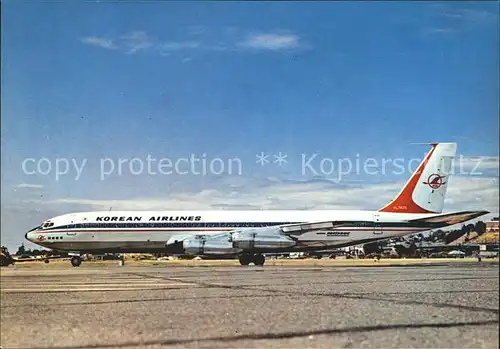 Flugzeuge Zivil Korean Airlines Boeing 707 320 C HL 7406 Kat. Airplanes Avions