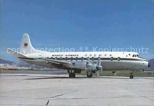 Flugzeuge Zivil Winner Airways V806 Viscount B 3001 Kat. Airplanes Avions
