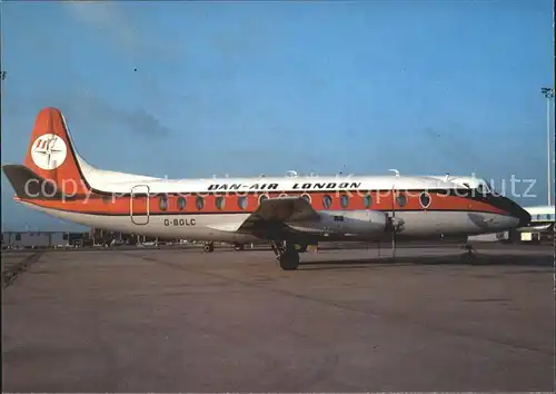 Flugzeuge Zivil Dan Air London Vicker Viscount 839 c n 436 G BGLC Kat. Airplanes Avions