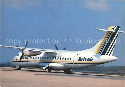 Flugzeuge Zivil Brit Air ATR 42 F GDXL Kat. Airplanes Avions