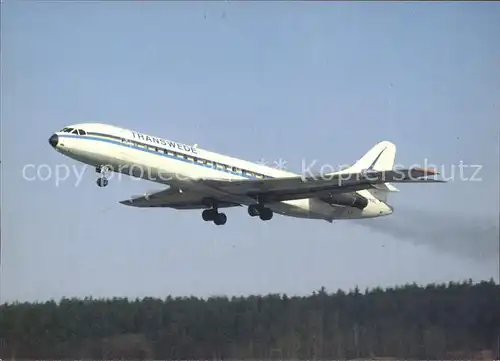 Flugzeuge Zivil Transwede Caravelle SE 210 10B Kat. Airplanes Avions