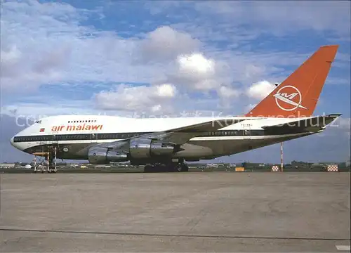 Flugzeuge Zivil Air Malawi Boeing 747SP 44 7Q YKL Kat. Airplanes Avions