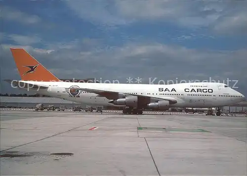 Flugzeuge Zivil SAA South African Cargo Boeing 747 244B ZS SAR  Kat. Airplanes Avions