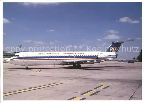Flugzeuge Zivil JAT Jugoslovenski Aerotransport RomBac 1 11 561RC YR BRA cn 401 Kat. Airplanes Avions