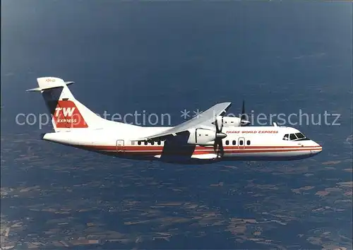 Flugzeuge Zivil Trans World Express ATR 42 300 Kat. Airplanes Avions