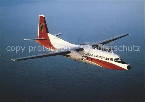 Flugzeuge Zivil TAAG Angola Airlines Fokker F27 Mk600 PH FTG Kat. Airplanes Avions