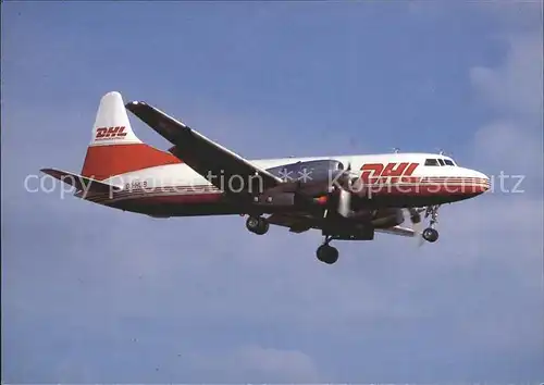 Flugzeuge Zivil DHL Convair 580 OO HUB cn 130  Kat. Airplanes Avions