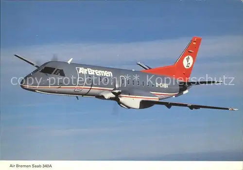 Flugzeuge Zivil Air Bremen Saab 340A D CHBA  Kat. Airplanes Avions