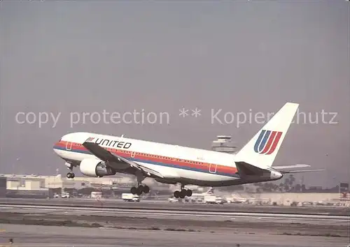 Flugzeuge Zivil United Airlines 767 200 N605UA  Kat. Airplanes Avions