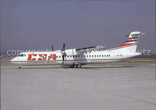Flugzeuge Zivil CSA ATR 72 202 OK XFC c n 299 Kat. Airplanes Avions