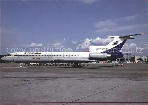 Flugzeuge Zivil Bosna Air Tupolev 154M CCCP 85621 c n 742 Kat. Airplanes Avions