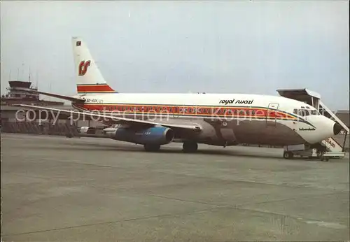 Flugzeuge Zivil Royal Swazi Boeing 737 244 3D ADA cn sn 19708 87 Kat. Airplanes Avions