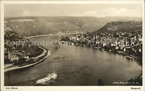 Foto Kratz Nr. 700 Boppard Rhein  Kat. Fotografie