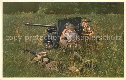 Geschuetze Canon anti tank 6 livres  Kat. Militaria