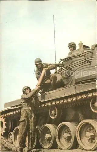 Panzer Tank Approvisionnement en munitions d'un M47 / Militaria /