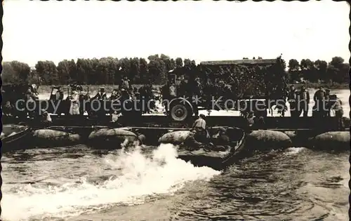 Militaria Belgien Armee Belge Pont sur canots pneumatiques