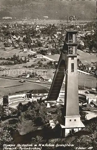 Ski Flugschanze Olympia Skistadion Sprungturm Garmisch Partenkirchen  Kat. Sport