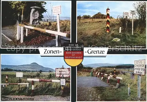 Grenze Douane Zoll Rhoen Hochrhoenstrasse Frankenheim Guenthers Blick Rockenstuhl Kat. Zoll