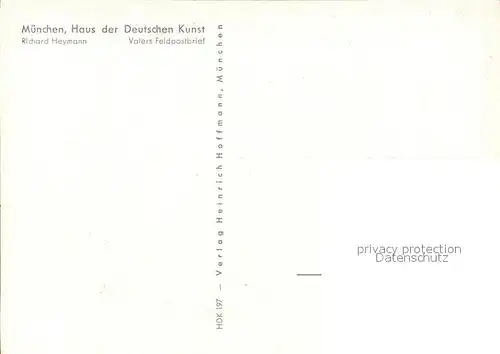 Verlag HDK Nr. 197 Richard Heymann Vaters Feldpostbrief  Kat. Verlage