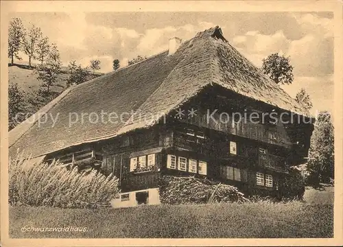 Schwarzwaldhaeuser  Kat. Gebaeude und Architektur