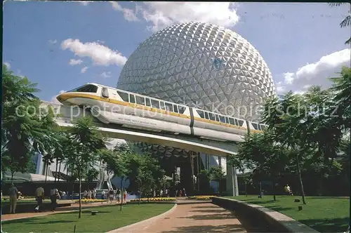 Eisenbahn Future World Sleek Monorail Geosphere Epcot Orlando Florida  Kat. Eisenbahn