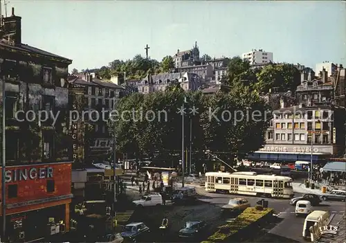 Strassenbahn St Etienne Place du Peuple Kat. Strassenbahn
