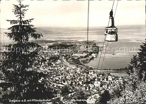 Seilbahn Pfaenderbahn Bregenz am Bodensee  Kat. Bahnen