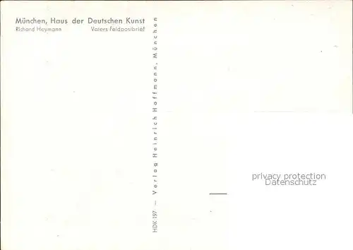 Verlag HDK Nr. 197 Richard Heymann Vaters Feldpostbrief  Kat. Verlage