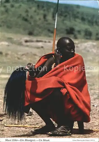 Typen Afrika Masai Elder Masaigreis Kat. Typen