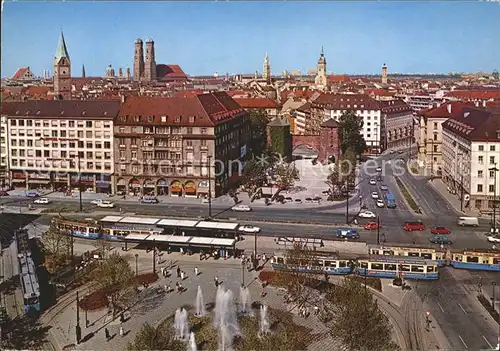 Strassenbahn Muenchen Sendlinger Tor Platz Kat. Strassenbahn