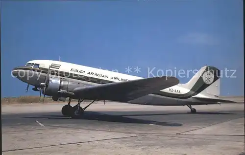 Flugzeuge Zivil Douglas DC 3C (C 47B DK) HZ AAX C7N 15902 32650 Saudi Arabian Airlines  Kat. Airplanes Avions