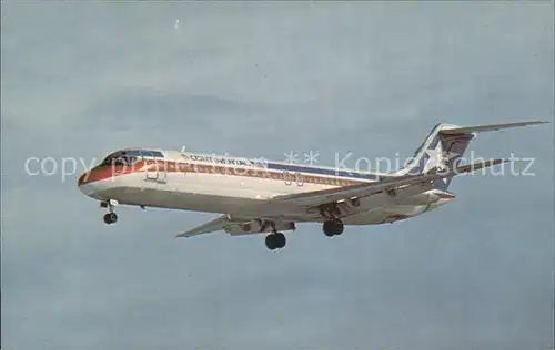 Flugzeuge Zivil Continental Airlines McDonnell Douglas DC 9 Kat. Airplanes Avions