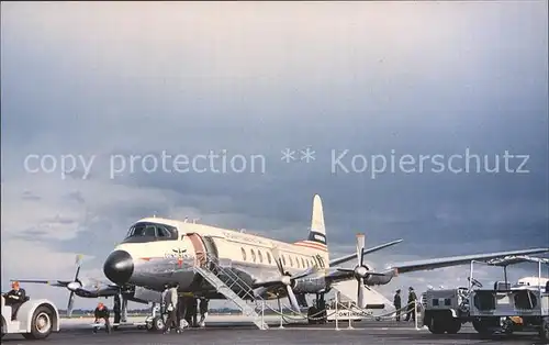 Flugzeuge Zivil Continental Airlines Viscount  Kat. Airplanes Avions