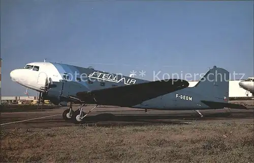 Flugzeuge Zivil McDouglas DC 3C F GEOM c n 9798 Stellair  Kat. Airplanes Avions