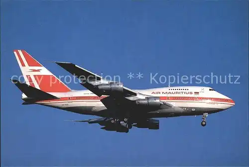 Flugzeuge Zivil Air Mauritius Boeing 747SP 44 3B NAG c n 21134 288 Kat. Airplanes Avions