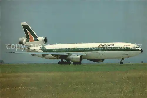 Flugzeuge Zivil McDonnell Douglas DC 10 30 I DYNI Alitalia  Kat. Airplanes Avions