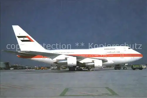 Flugzeuge Zivil United Arab Emirates B 747 SP 31 A6 SMP c n 23610 Kat. Airplanes Avions