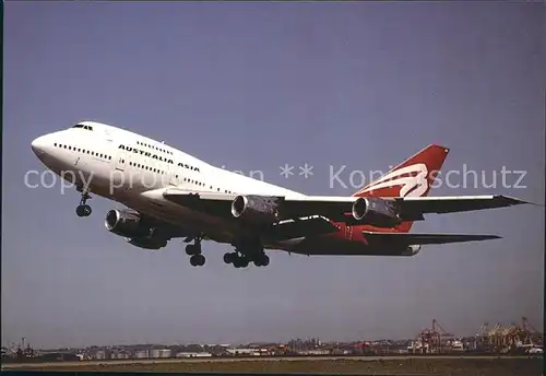 Flugzeuge Zivil Australia Asia Airlines Boeing 747SP 38 VH EAA c n 22495 505 Kat. Airplanes Avions