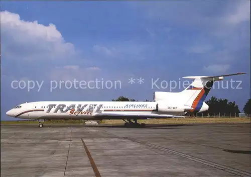 Flugzeuge Zivil Travel Service Airlines TU 154M OK VCP c n 858 Kat. Airplanes Avions