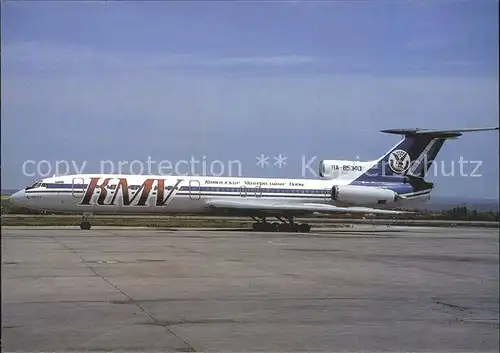 Flugzeuge Zivil KMV TU 154B 2 RA 85340 c n 340  Kat. Airplanes Avions