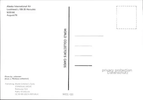 Flugzeuge Zivil Alaska International Air Lockheed L 100 30 Hercules N101AK Kat. Airplanes Avions