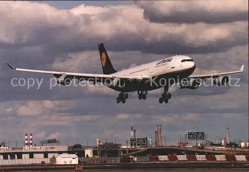 Lufthansa Airbus A340 211 D AIBE c N 019  Kat. Flug