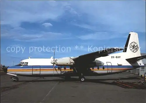 Flugzeuge Zivil Mount Cook Airline Fokker F 27 100 ZK BXF c n 10185 Kat. Airplanes Avions