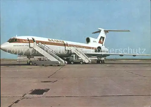 Flugzeuge Zivil Balkan Tu 154 Bulgarian Airlines LZ BTO Kat. Airplanes Avions