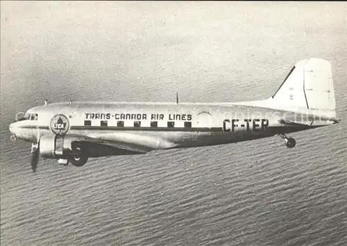 Flugzeuge Zivil Trans Canada Airlines DC 3 CF TER c n 12253 Kat. Airplanes Avions
