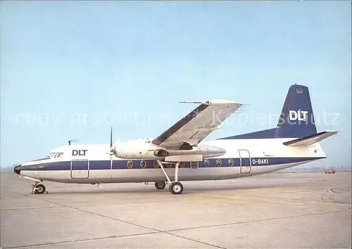 Flugzeuge Zivil DLT Fokker F27 D BAKI  Kat. Airplanes Avions