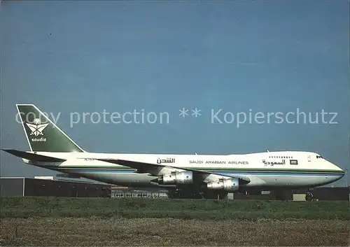 Flugzeuge Zivil Saudi Arabian Airlines Boeing 747 2B5F Kat. Airplanes Avions