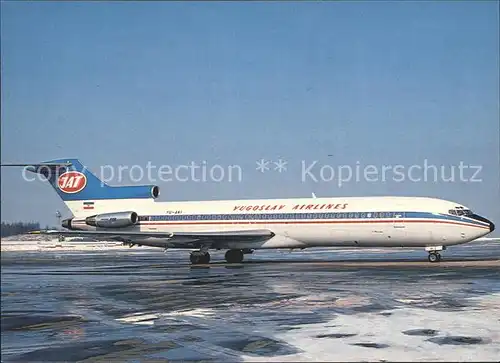 Flugzeuge Zivil Yugoslav Airlines JAT Boeing 727 2H9 Advanced YU AKI  Kat. Airplanes Avions