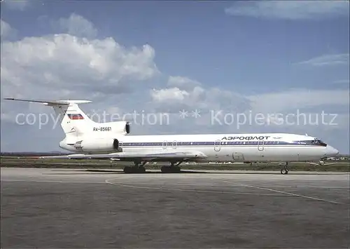 Flugzeuge Zivil Aeroflot Tupolev TU 154M RA 85661 cn 811  Kat. Airplanes Avions