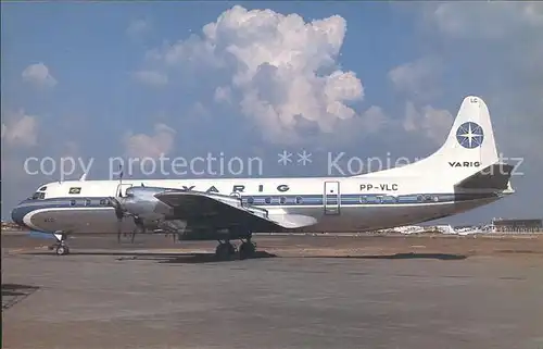 Flugzeuge Zivil Varig Lockheed L  188A Electra PP VLC Kat. Airplanes Avions